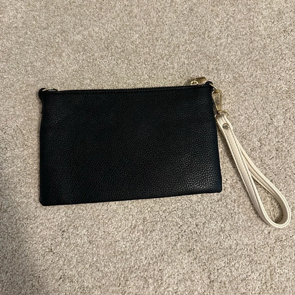 Charming Charlie's Black and White Pouch